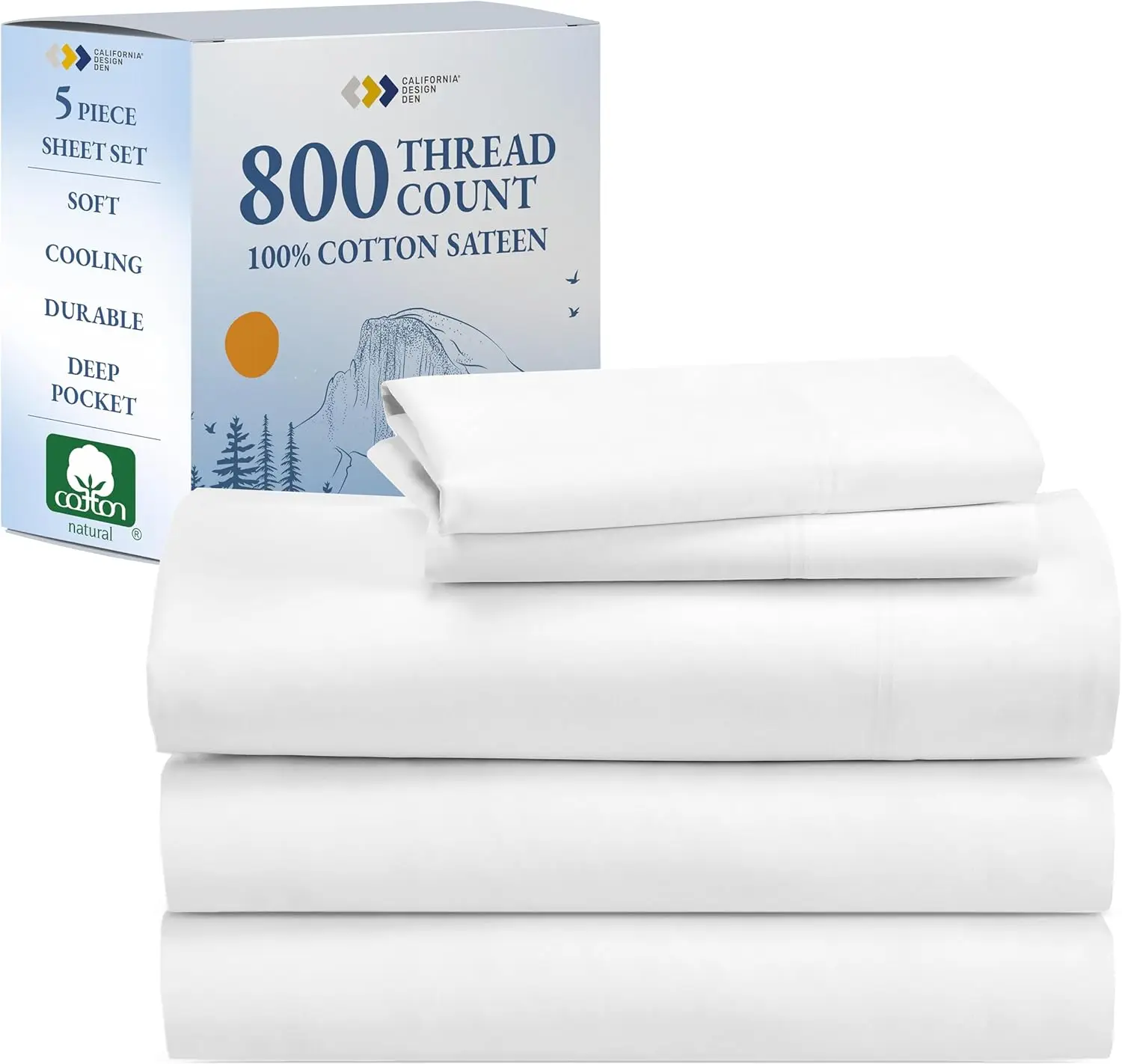 

Split Sheets Sets for Adjustable Bed, Buttery Soft 800 Thread Count, 100% Cotton Set Beats Fake Egyptian Claims