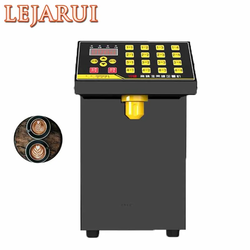 

Syrup Dispenser 8L Square Bucket Fructose Machine White Bubble Tea Machine Milk Tea Shop Equipment