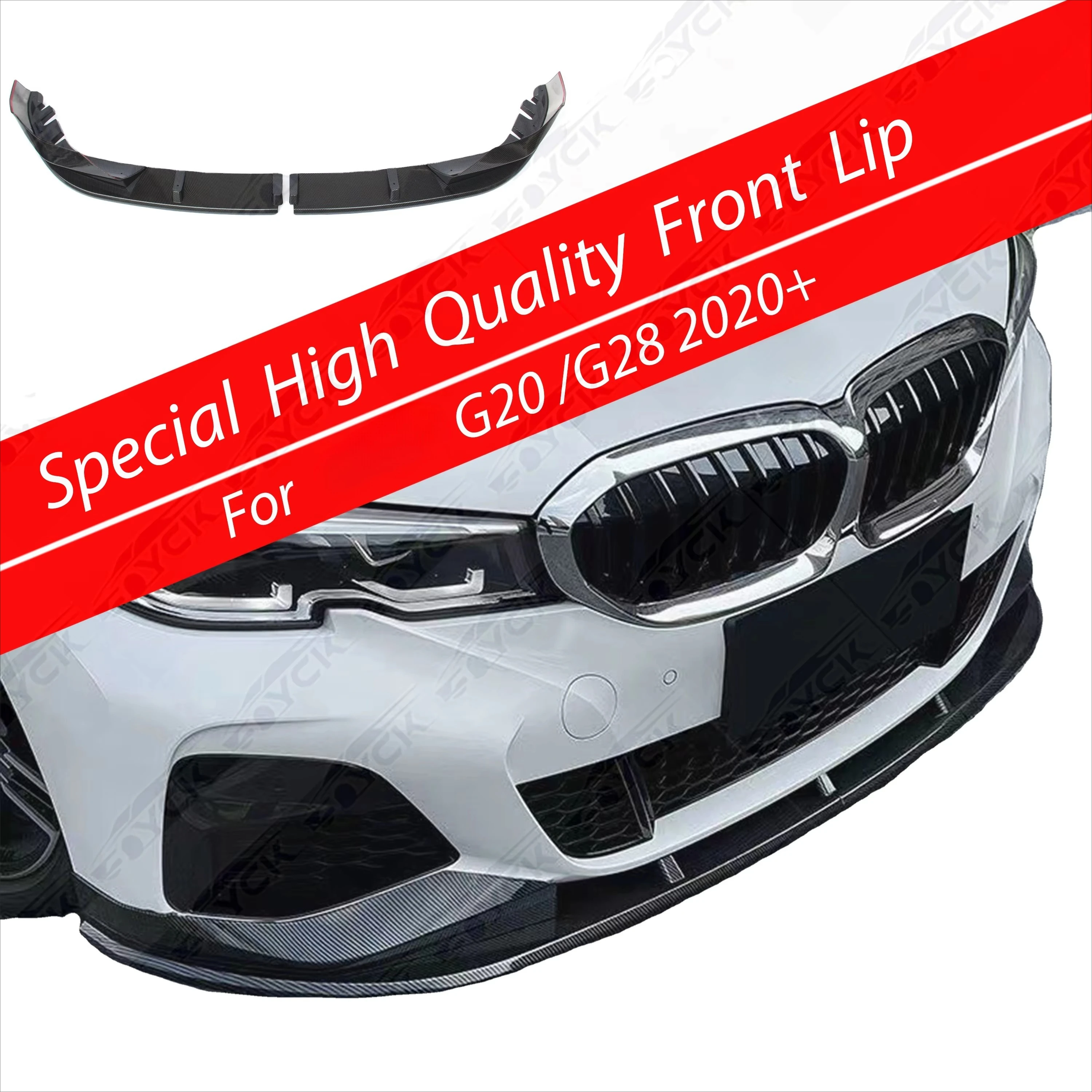 

For G20 3 Series 320i 330i M340i M Sport 2020-2024, Special Front Lip, No-Drill Installation, Aerodynamic Kit