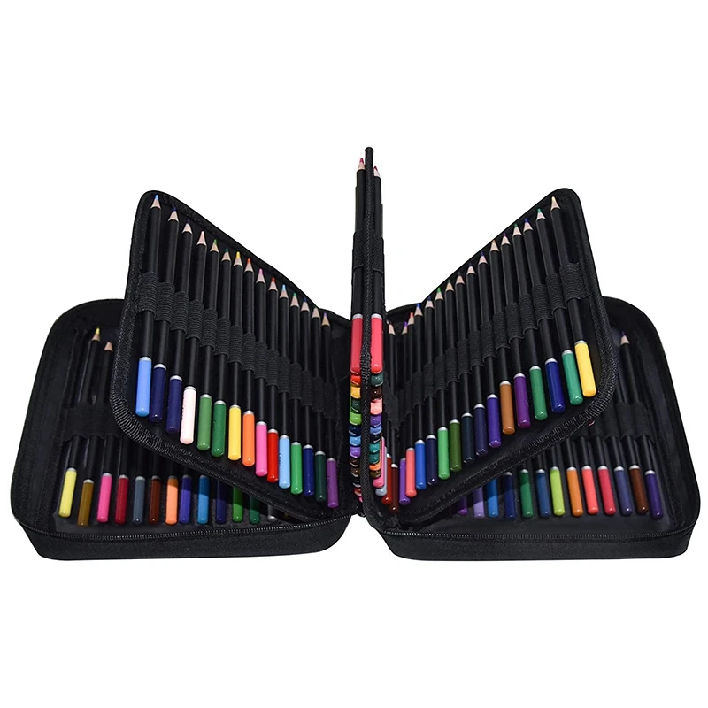 Colouring Pencils Set of 120 Colors with Zipper Case for Artist Beginner, Numbered Pencil for Professional Drawing