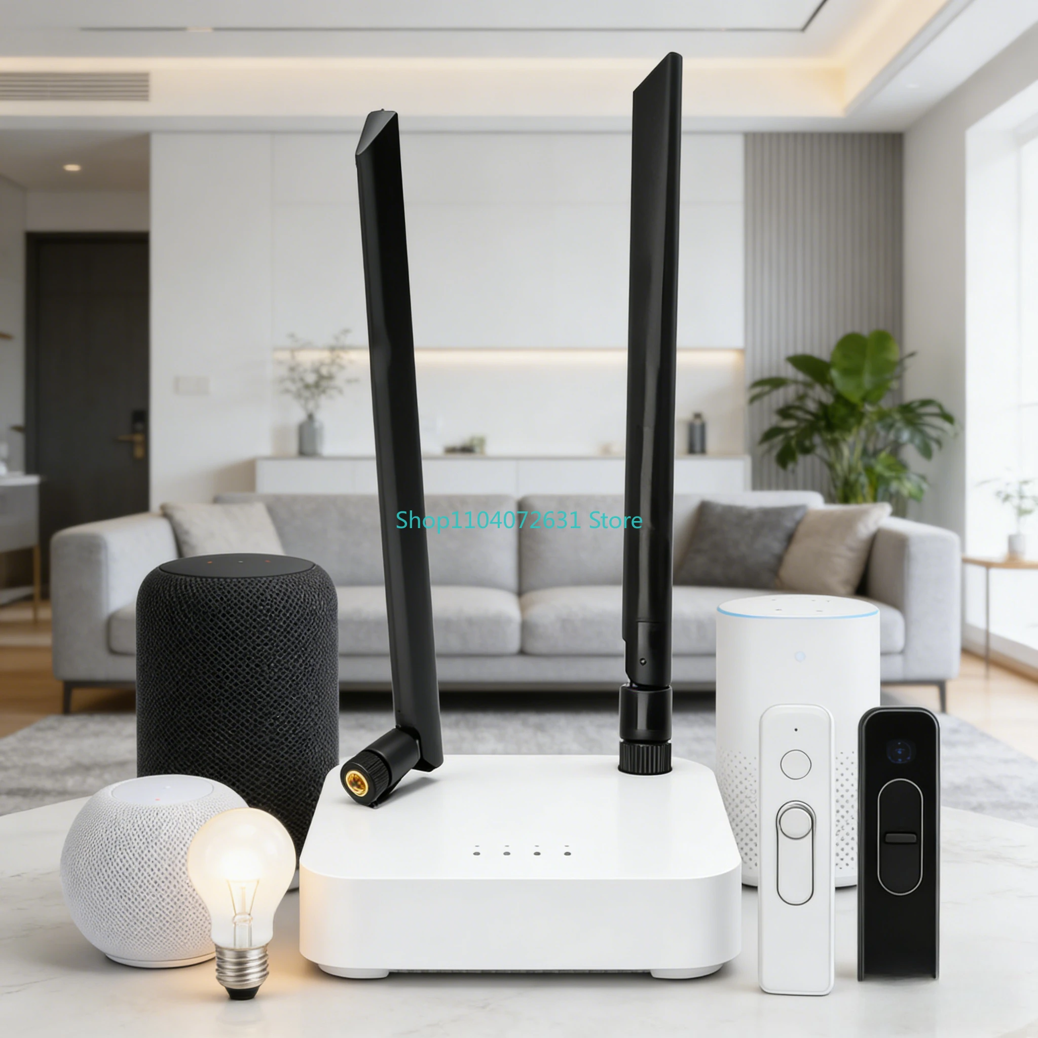 Antenne Lora WIFI omnidirectionnelle 915MHz, 3,5dBi SMA-J 20W, longue portée, pliable en caoutchouc, pour communication, 6 pièces