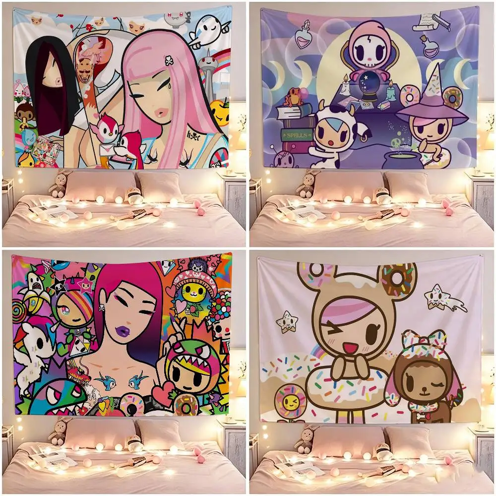 Cute Magical T-Tokidoki-s  Flags Suitable For Party Club Outdoor Interior Wall Decoration Banner Fans Gift