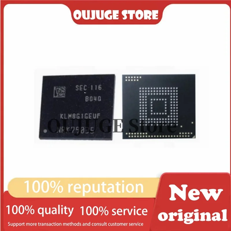 1PCS/lot New original KLM8G1GEUF B04Q package BGA-153 EMMC 8GB memory chip