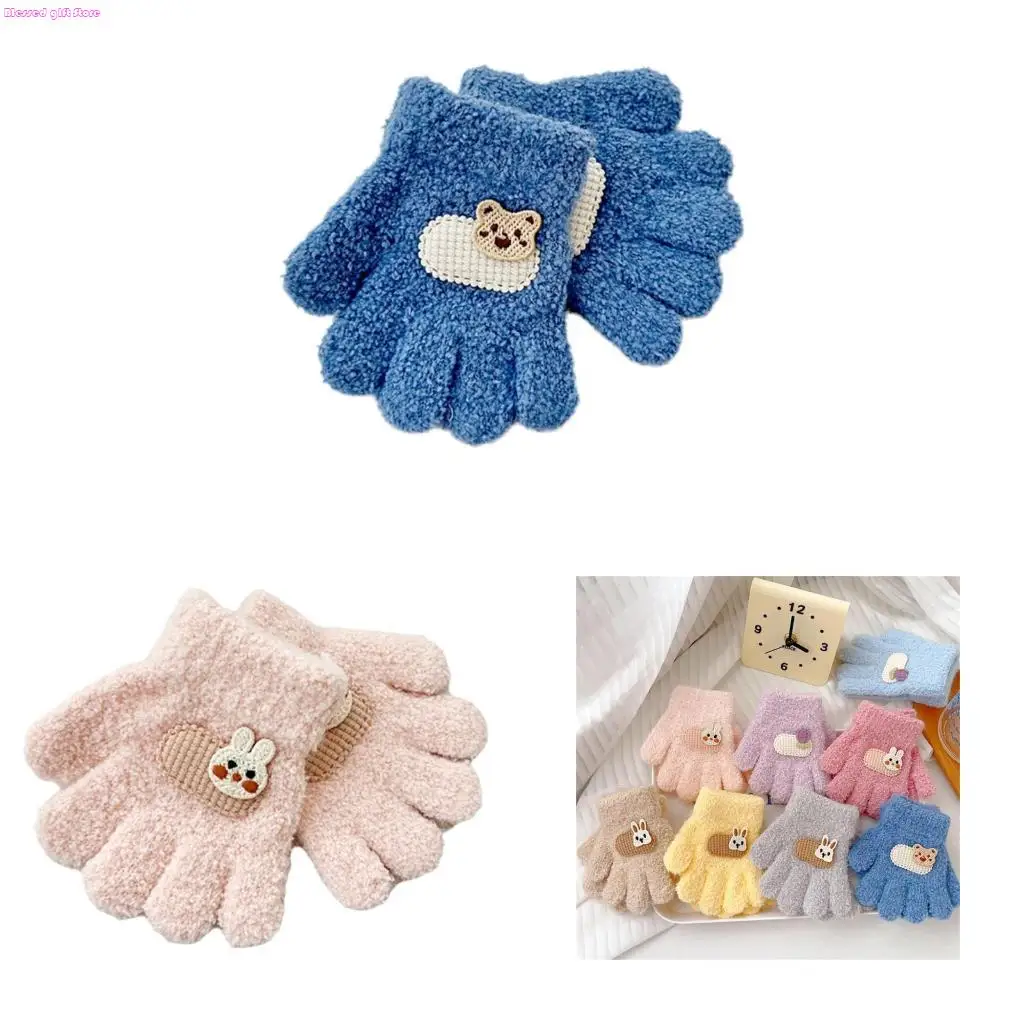 

D0JC 1 Pair Toddler Mittens Easy to Wear for Cold Weather Adventures Winter Coldproof