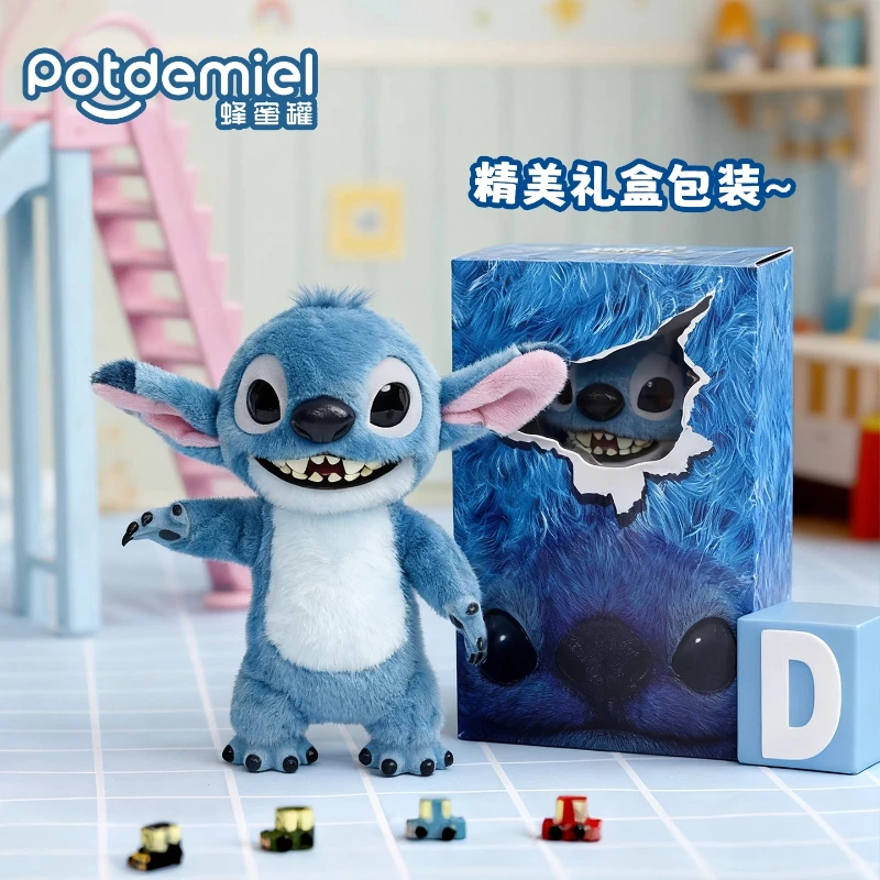 

Аутентичная милая плюшевая кукла Disney Potdemiel Honey Jar Stitch, коллекция праздничных подарков