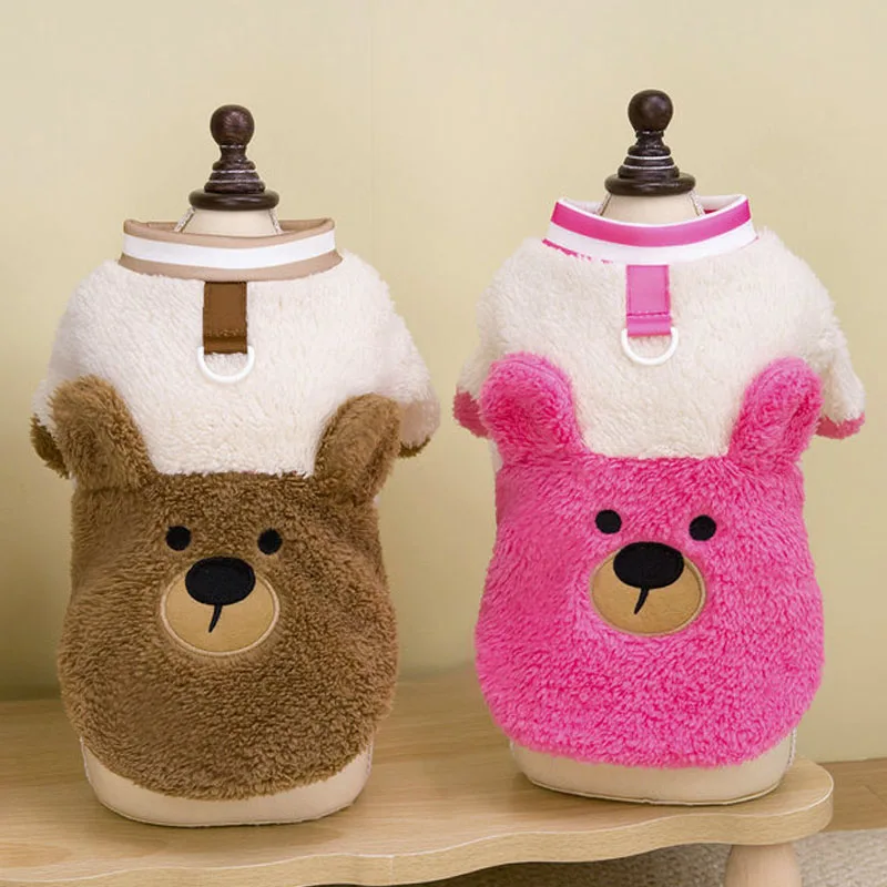 

Fleece Dog Clothes Winter Pullover Clothing O-Neck Long Sleeve Hoodies For Small Medium Dogs Dachshund Puppy Sweatshirt Sweaters