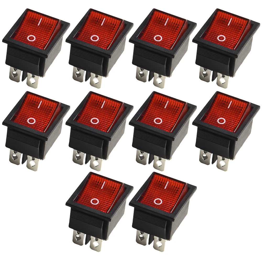 

Lighted Switch 6 Feet Rocker Switch Operational Versatility 15A At 250V AC Rating Easy Installation For Projects