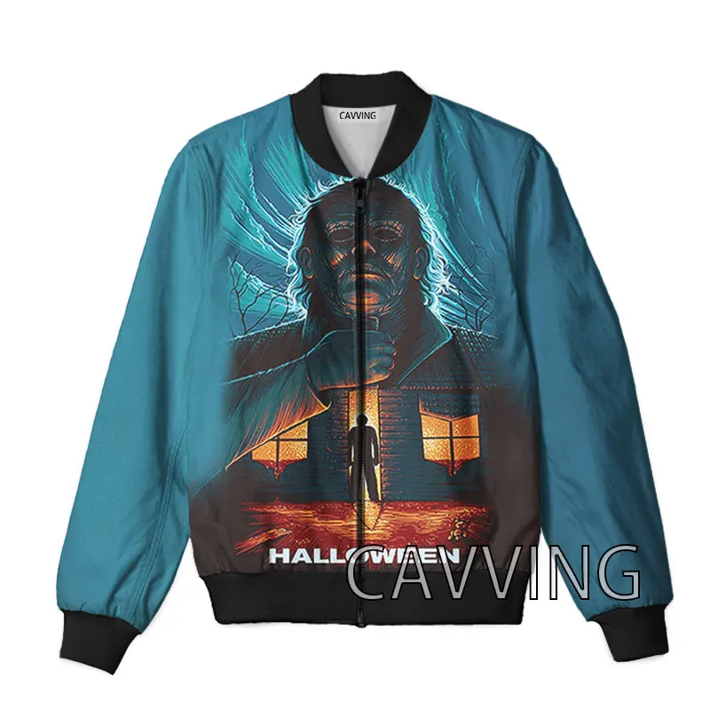 

New Fashion Women/Men's 3D Print Halloween Movie Myers Zipper Bomber Jackets Men Overcoat Mens Coat Zip Up Jackets K01