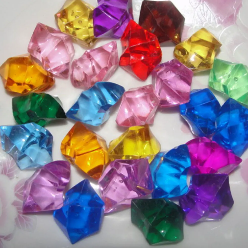 

200 Pcs Ice Crystal Acrylic Stones Decorative Counter and Crystals Child