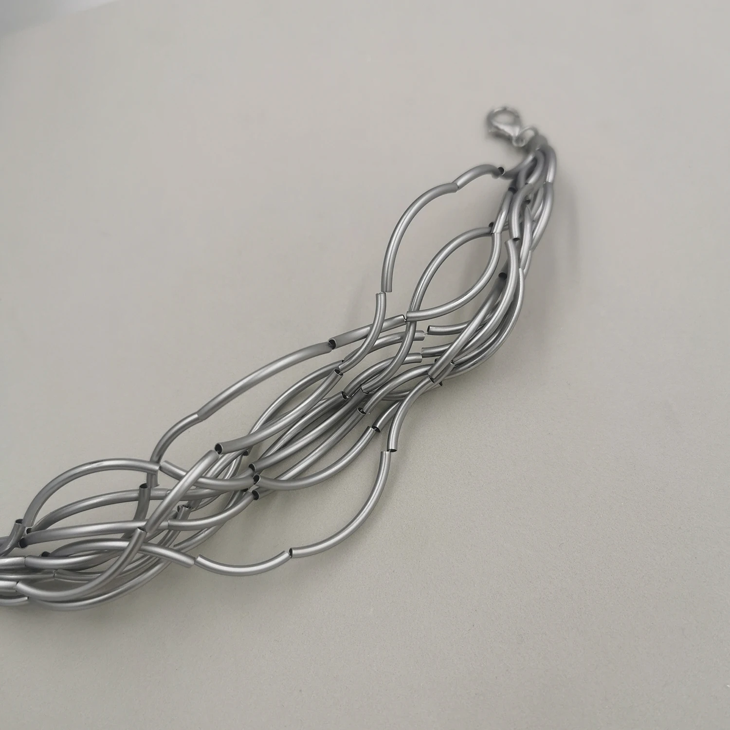 STRATHSPEY Mode Neue Lange Unregelmäßige Kupfer Rohr Halskette Für Frauen Aussage Chunky Multi Lay Schmuck – Detail 28