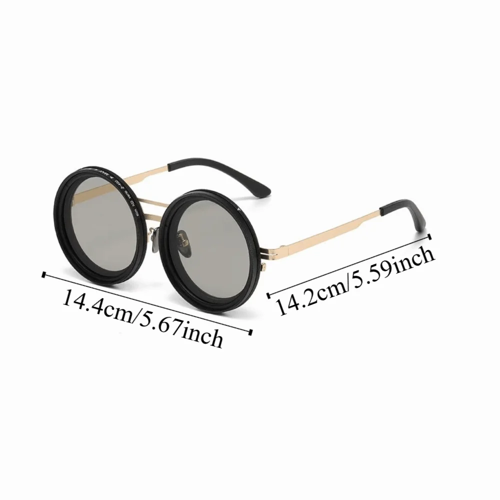 Gafas de sol ND9 para pesca – Redondas retro con atenuación UV - imagen 5