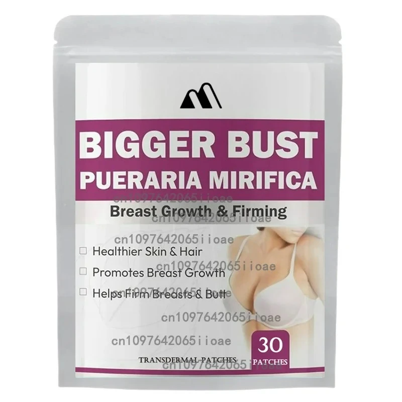 

30 Patches Bigger Breast & Buttocks and Hips Enlargement Pure Pueraria Mirifica Extract Complex Transdermal Patches