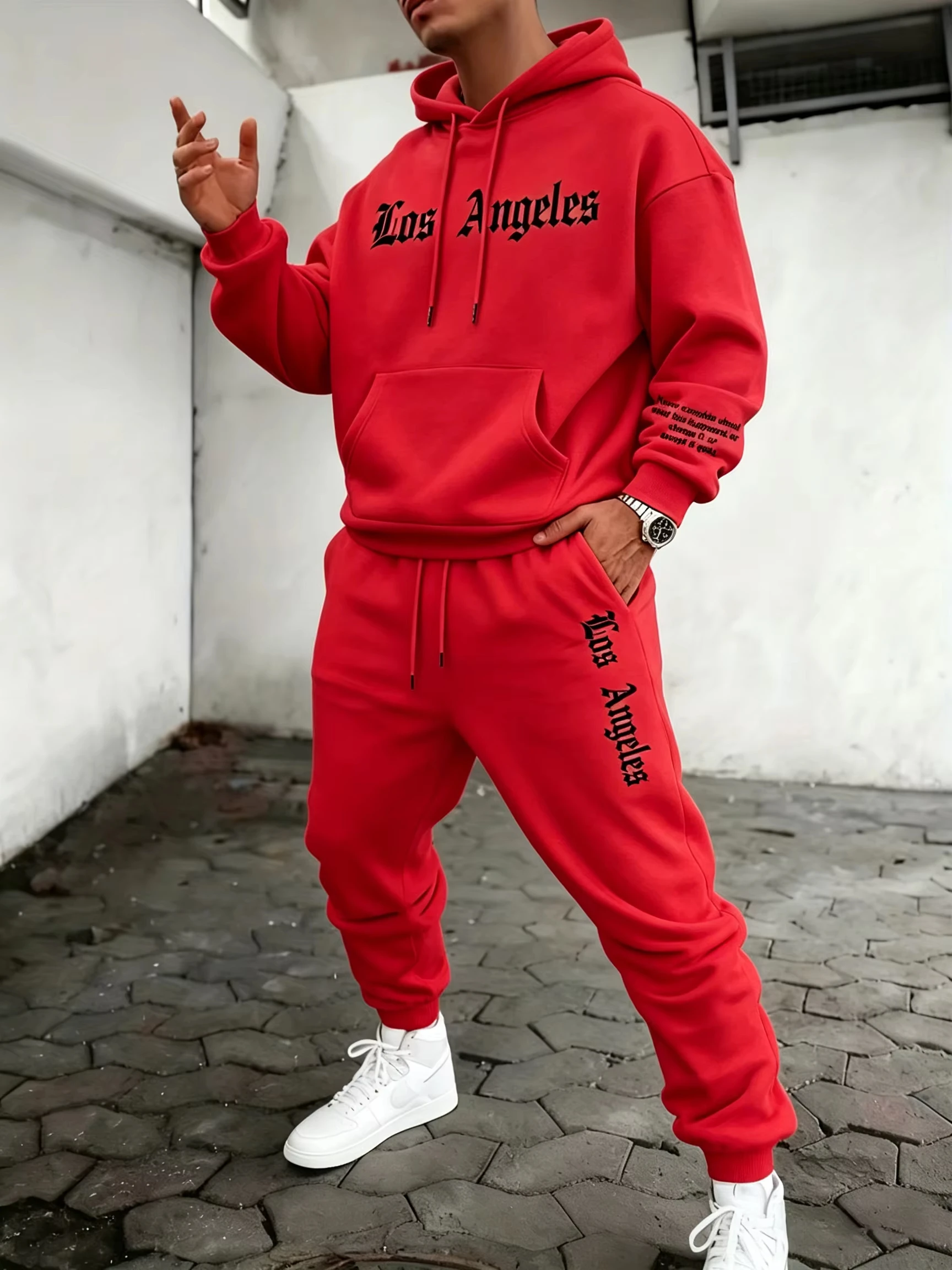 Men 2 Piece Tracksuit Hoodie - đánh giá và giá Streetwear Hoodie