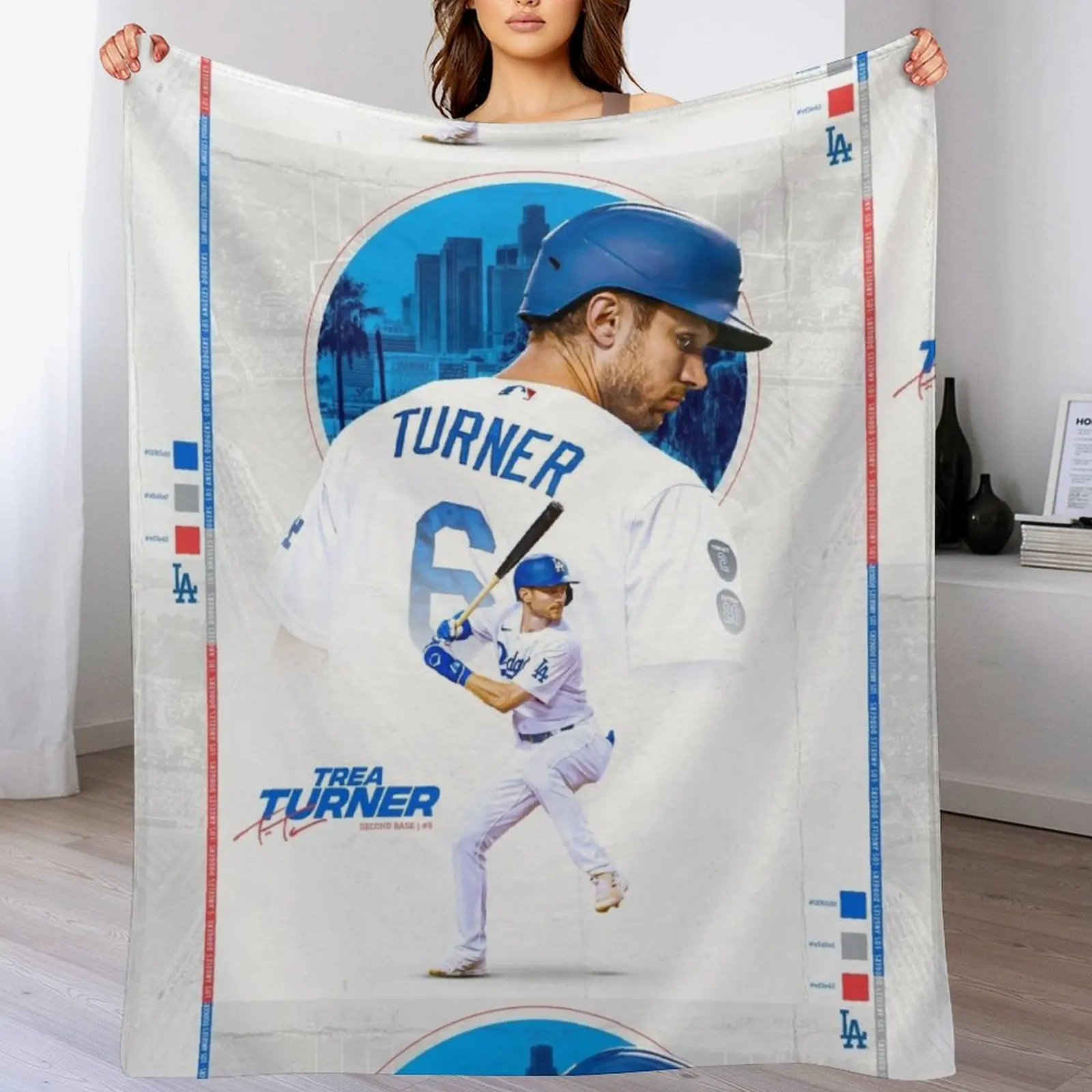 

Trea Turner Throw Blanket warm winter manga Blankets Sofas Of Decoration Stuffeds Blankets