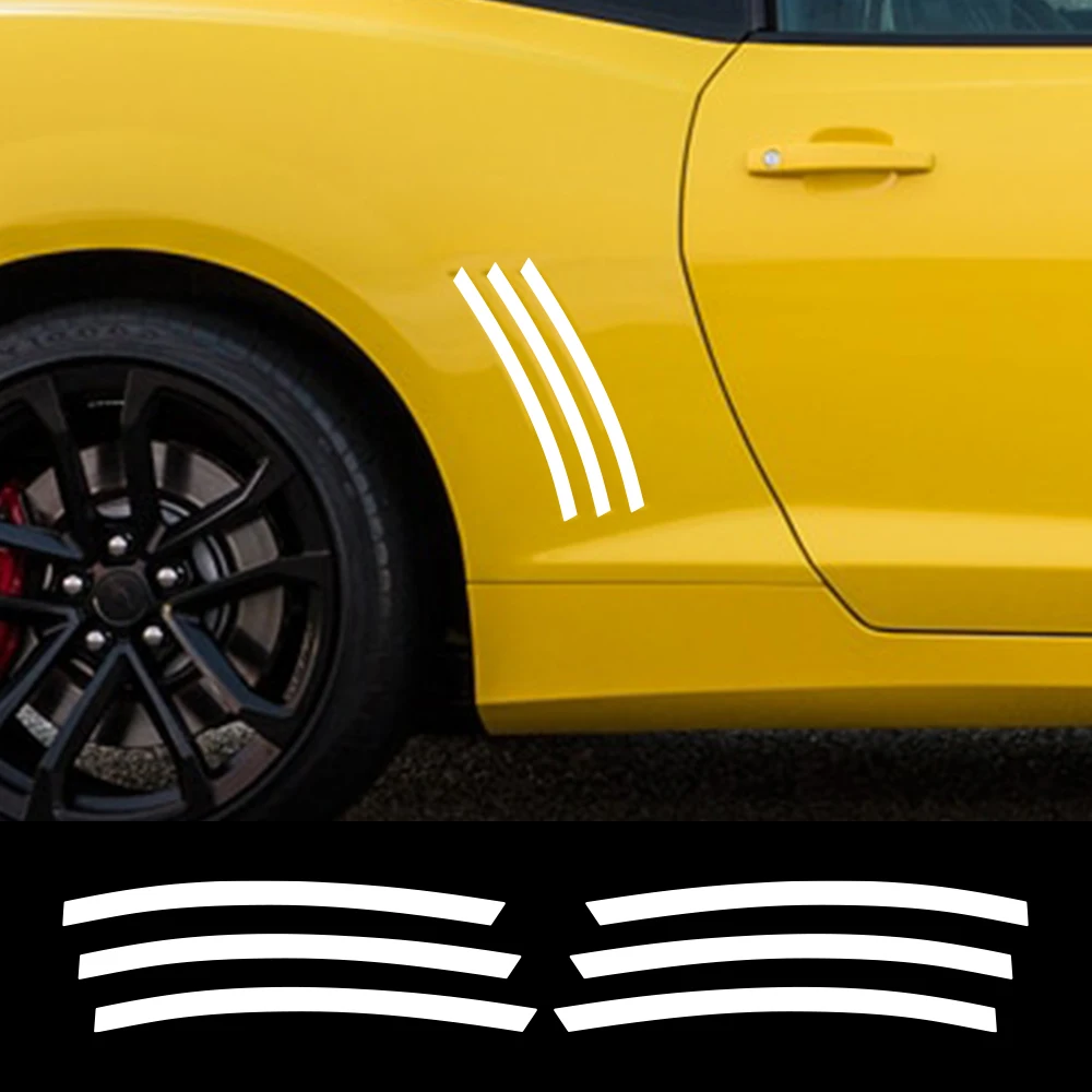 Pegatinas para Carrocería de Chevrolet Camaro ZL1 Z28 RS SS, Gráficos Laterales, Franjas Decorativas, Vinilo, Calcomanías, Accesorios de Tuning para Auto