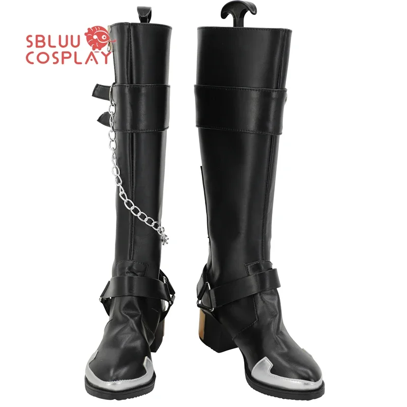 SBluuCosplay OW Ashe Scarpe Cosplay Stivali su misura Festa di Halloween