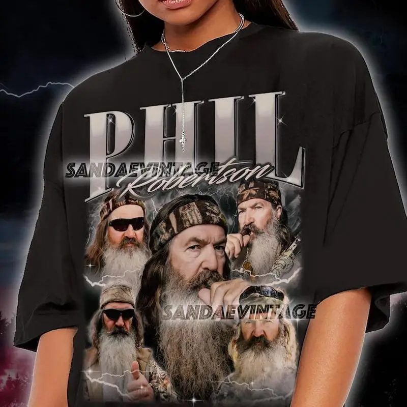 Phil Robertson T Shirt For Man And Woman 90S S 5Xl Multicolor