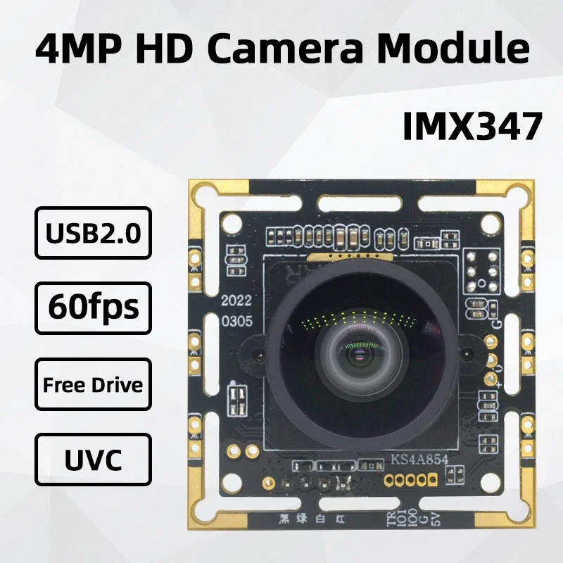 

Модуль USB-камеры IMX347, 4 миллиона 60 кадров в секунду, USB 2,0, без накопителя 1/1, 8 дюймов, датчик