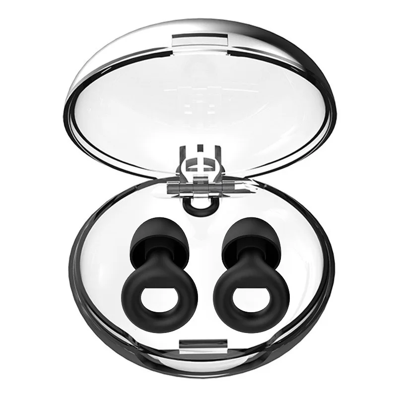 

Silicone Earplugs for Sleep Noise Swimming Cancel Noise Reduction-Soundproof Reduce Disturbances -Quality loop Earplugs
