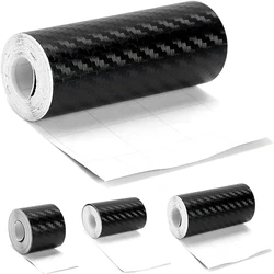 Car Door Edge Guards Door Sill Protector Black Waterproof 3D Carbon Fiber Anti Collision Film Scratch Cover Strip Stickers Tap