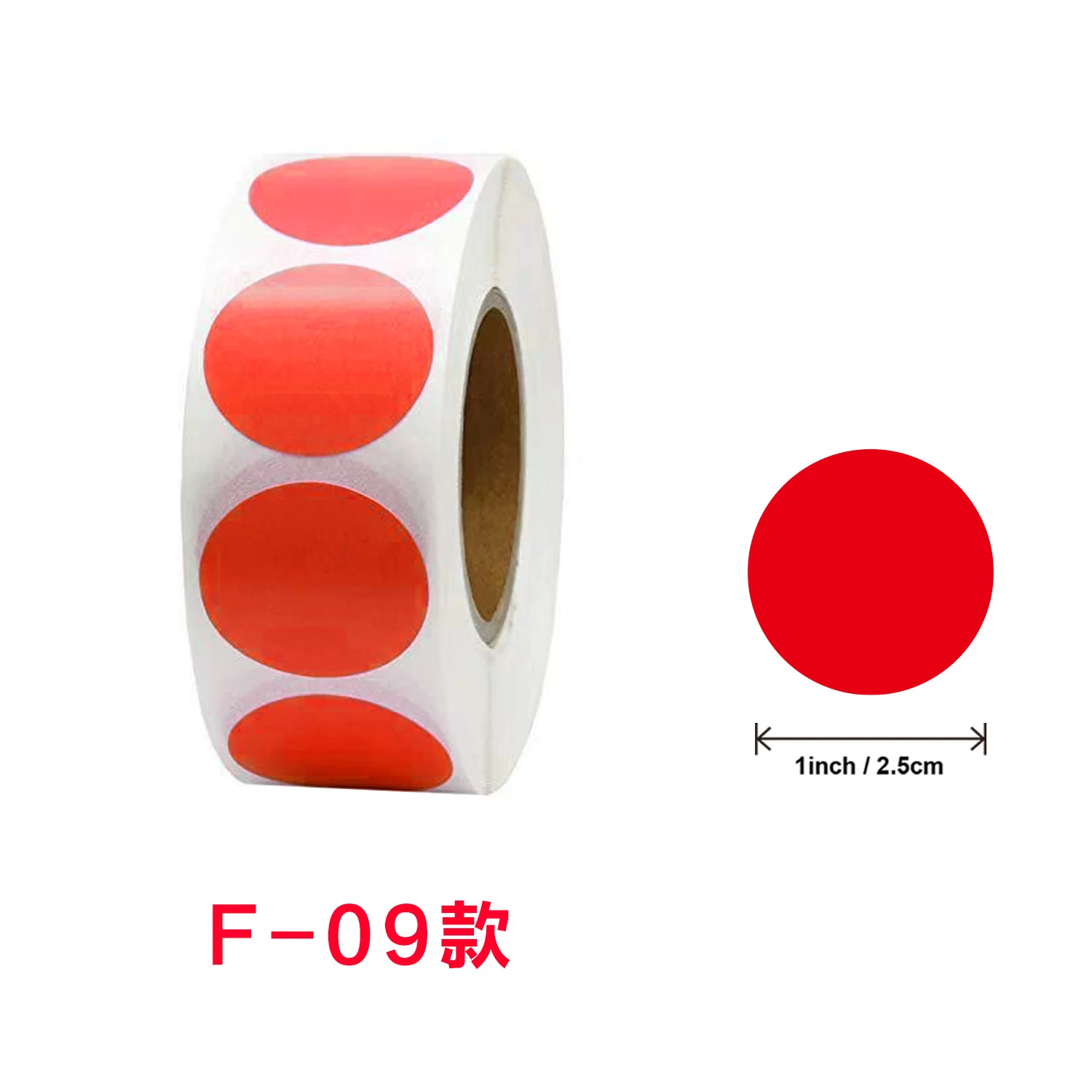 100/500pcs 1 Inch Round Chroma Labels Stickers Color Code Dot Labels Yellow,Blue,Pink,Black package Sealing Stationery Stickers