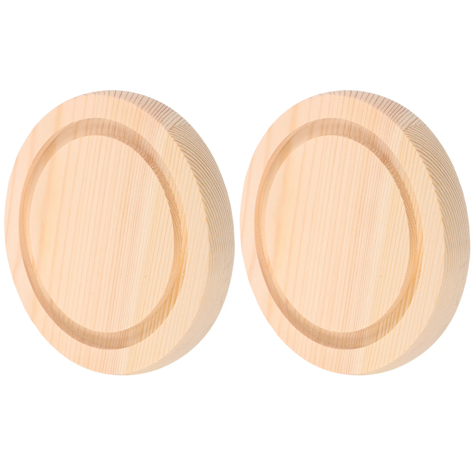 

2Pcs Clear Glass Globe Wood Base - Versatile Cloche Tray for Micro Landscapes Home Wedding Present