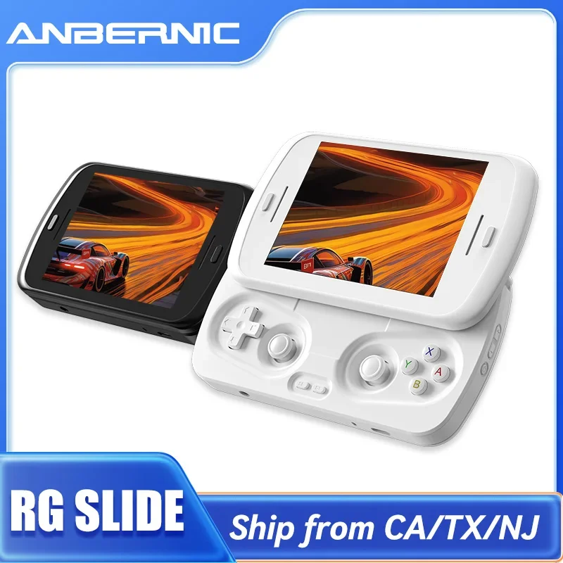 ANBERNIC RG Slide Video Game Consoles 4.7'' LTPS InCell 120Hz Touchscreen DP Output Unisoc Processor Android 13 AI-enabled Gifts