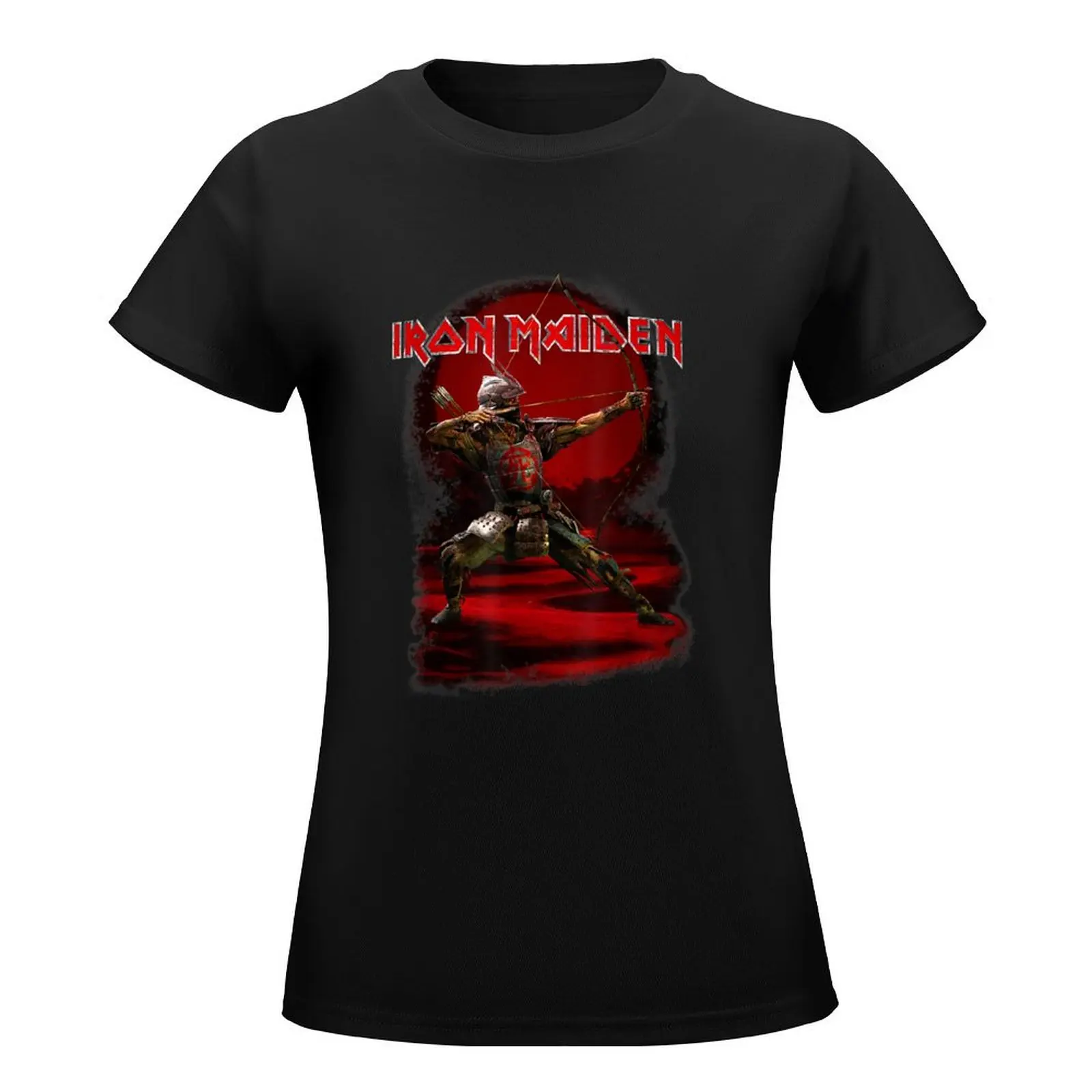 Senjutsu Eddie Red Archer T-Shirt animal print shirt for girls hippie clothes blacks womans clothing