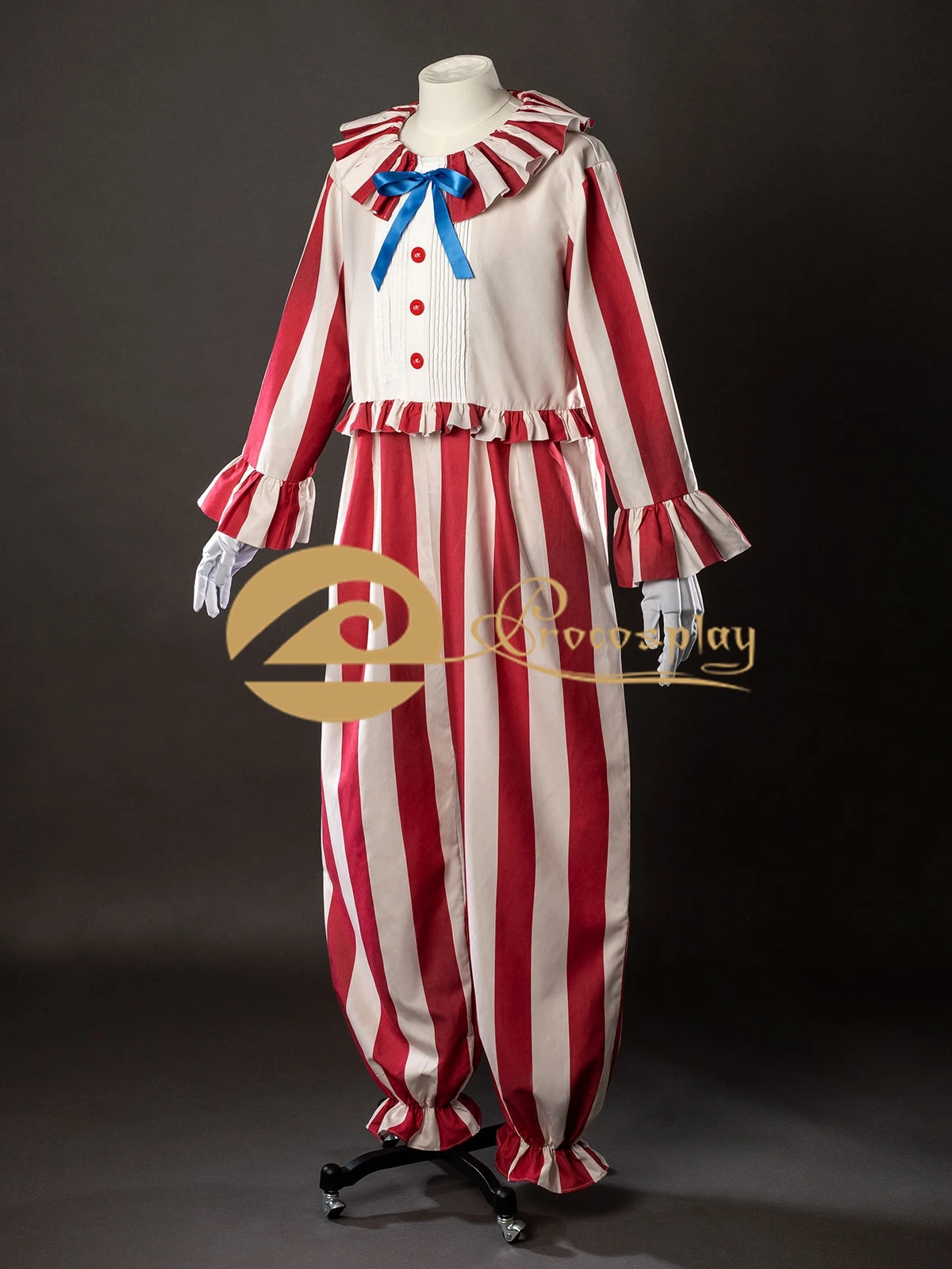 Clown in A Cornfield‌ Flando Cosplay Costume Horror Movie Role Play Outfit for Men Halloween Party view 2