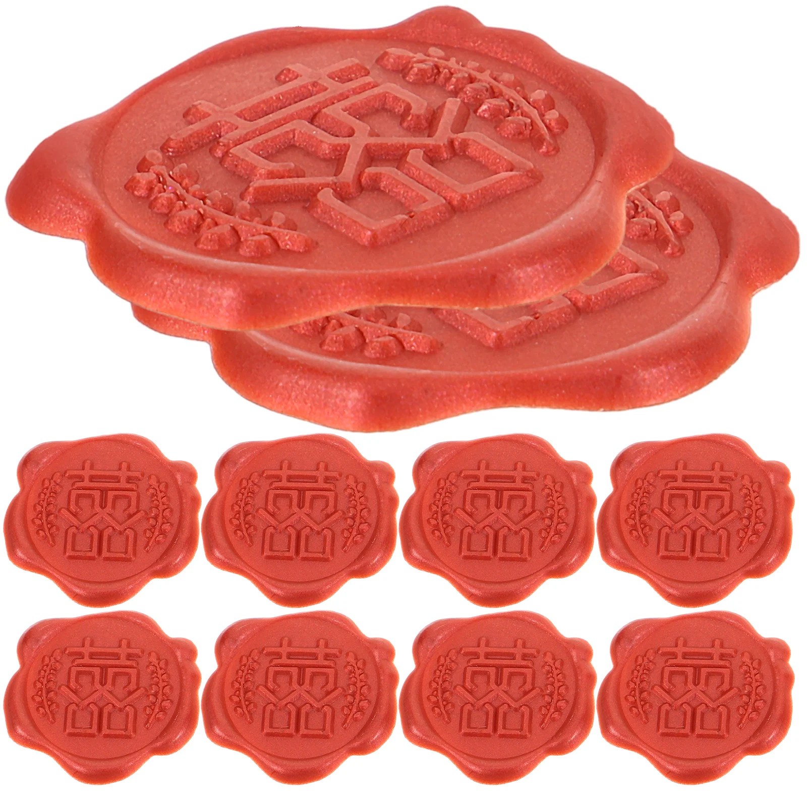 

10Pcs Adhesive Wax Seal Stickers Envelope Seals for Wedding Invitations Cards Gifts Retro Style Decor Envelope Sticker Seals