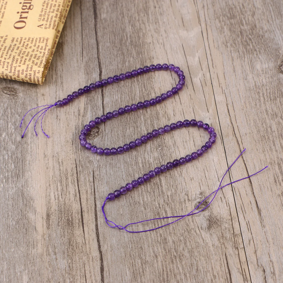 

4 MM Amethyst Scattered Beads Jewelry Making Crystal Accessories for Natural Crystals