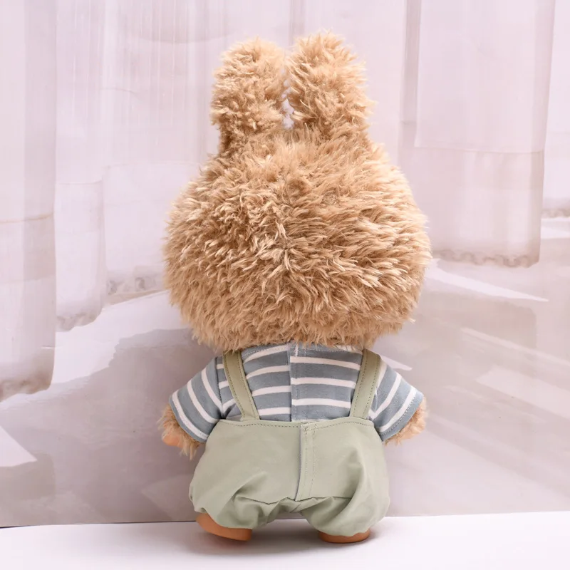 38 cm Labubu Kleding Paar Stijl Verse Casual Pop Outfit Set Zachte Stof Schattige Pop Slijtage voor Dagelijks Spelen Pop Accessoires Cadeau