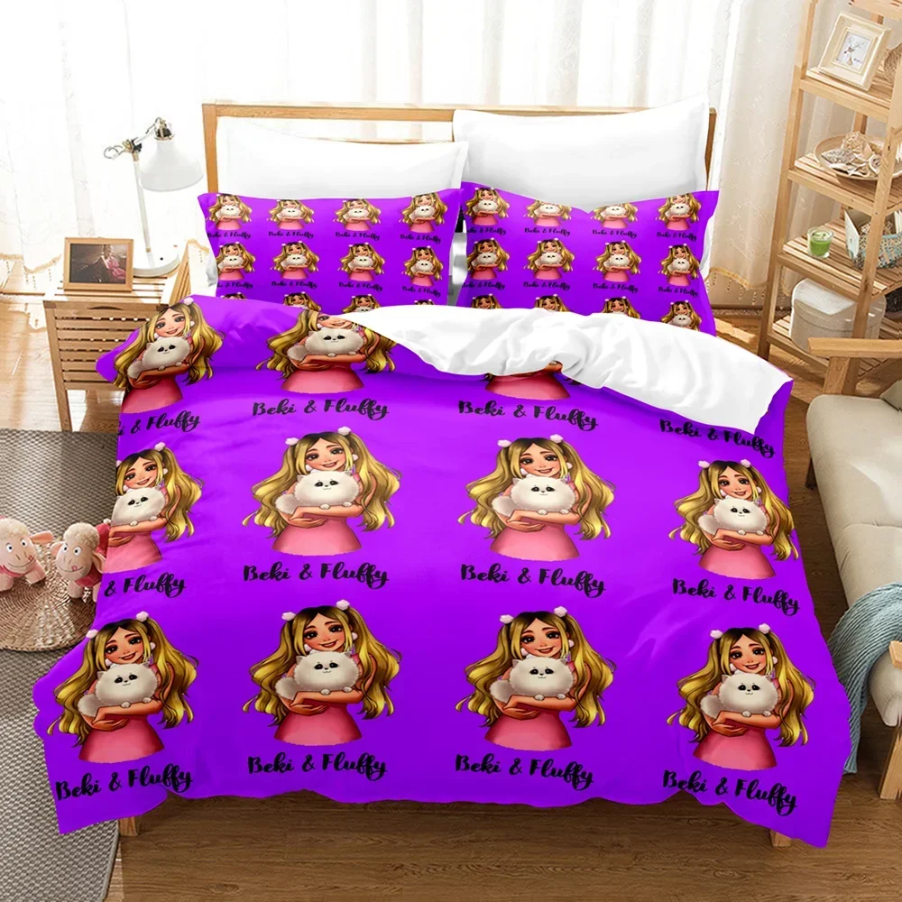 

Комплект постельного белья Rebekah Wing Merch Beki & Fluffy, индивидуальный Twin Full Queen King Size, juego de cama Aldult Boy Bedroom Duvetcover
