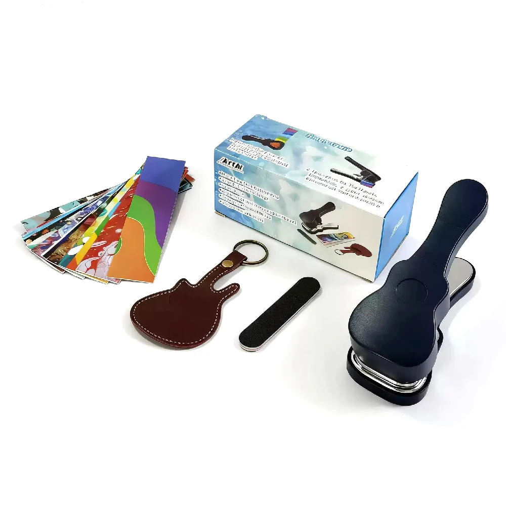 1SET   Punch Maker Kit,Premium Custom Cutter Tool with 15 Starter Strips,Leather Keychain Picks Holder & Smoothing File - view 3