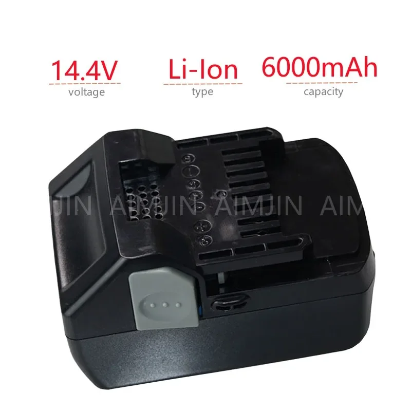 new pattern 14.4v Battery For Hitachi BSL1415 BSL1430 CD14DSL DH14DSL Cordless Drill Rechargeble Power Tool6.0Ah Replace Battery