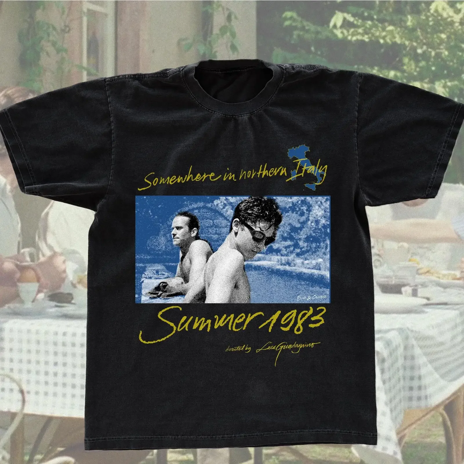Call Me By Your Name Vintage 1983 Northern Italy Summer T Shirt A24 Movie Merch for Film Lovers Cinephiles vintage Washed