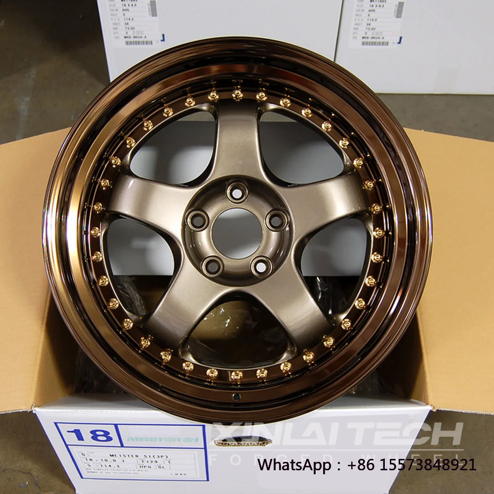 

Hot Sale Brushed Polished Deep Concave Custom Color 2-piece 5x120 5x112 5x114.3 20 21 22inch Forged Wheels for Racing Car