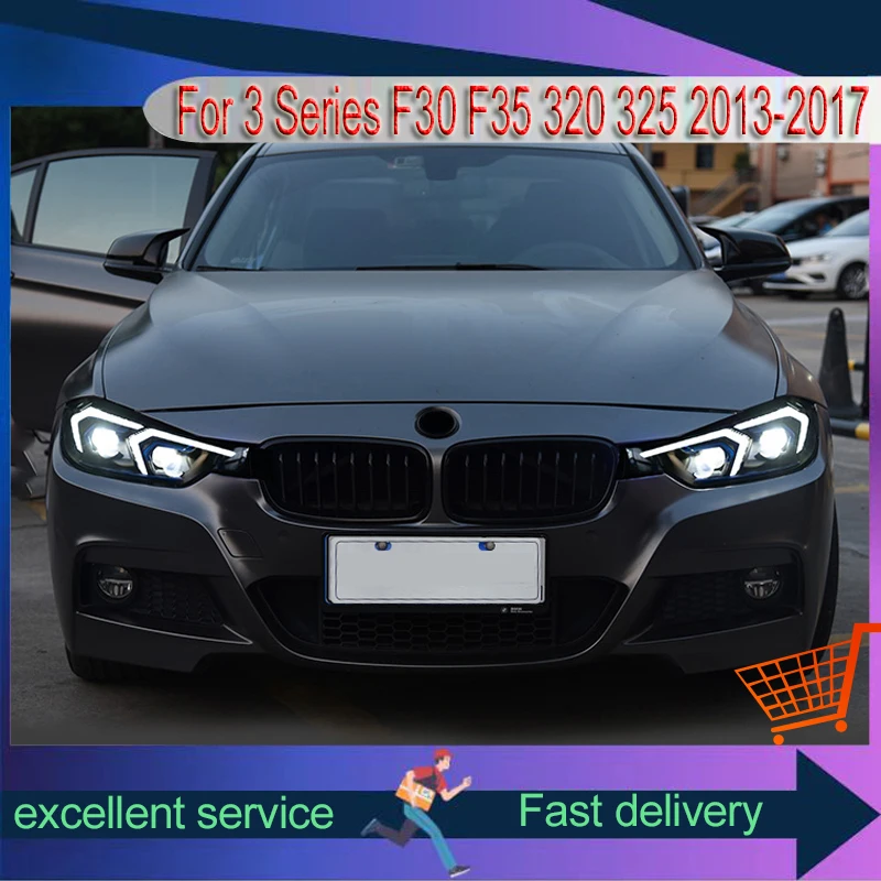 New Style Car Headlight For BMW 3 Series F30 F35 320 325 2013-2017 Assembly Front Lamp Modified LED DRL Automotive Accessories