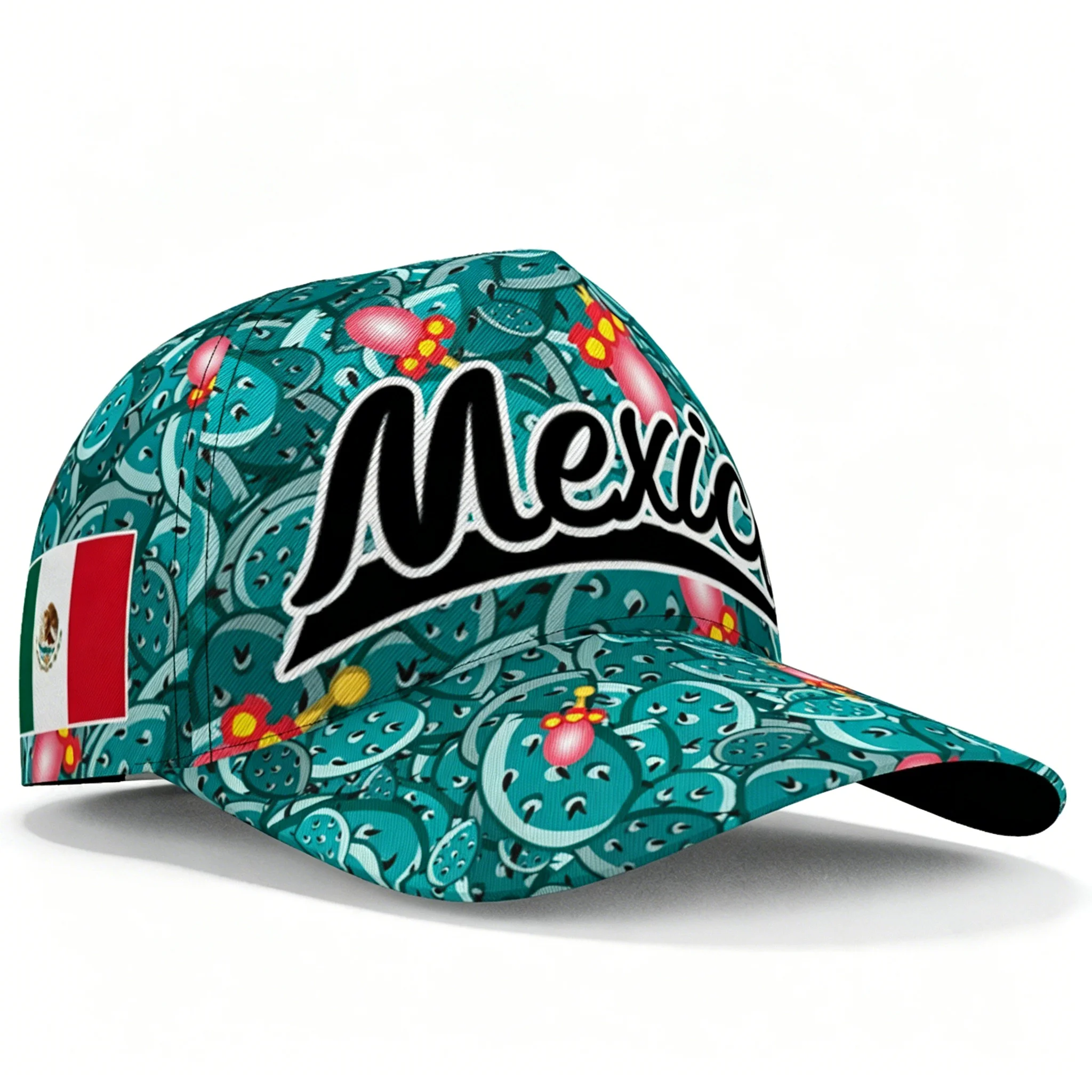 Mexico Eagle National Flag Baseball Cap Adjustable Lightweight Snapback Outdoor Casual Football Sports Fan Sun Hat Hot Sale view 3