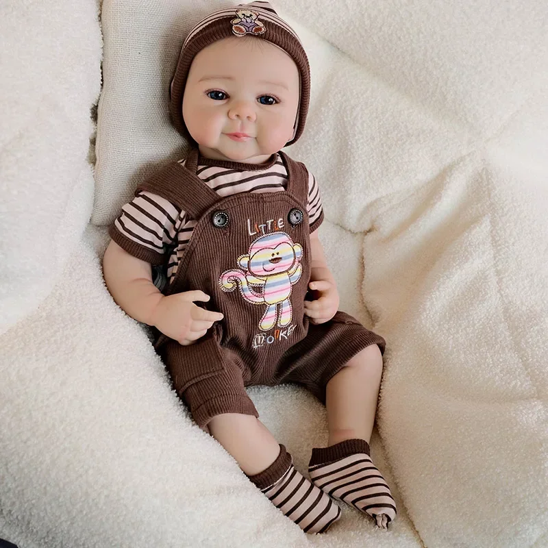 19インチ ジュリエット フルボディ ビニール リボーンドール 複数層ペイント 3Dスキン 静脈も見える リアルな赤ちゃん人形 ボネカス ベベ