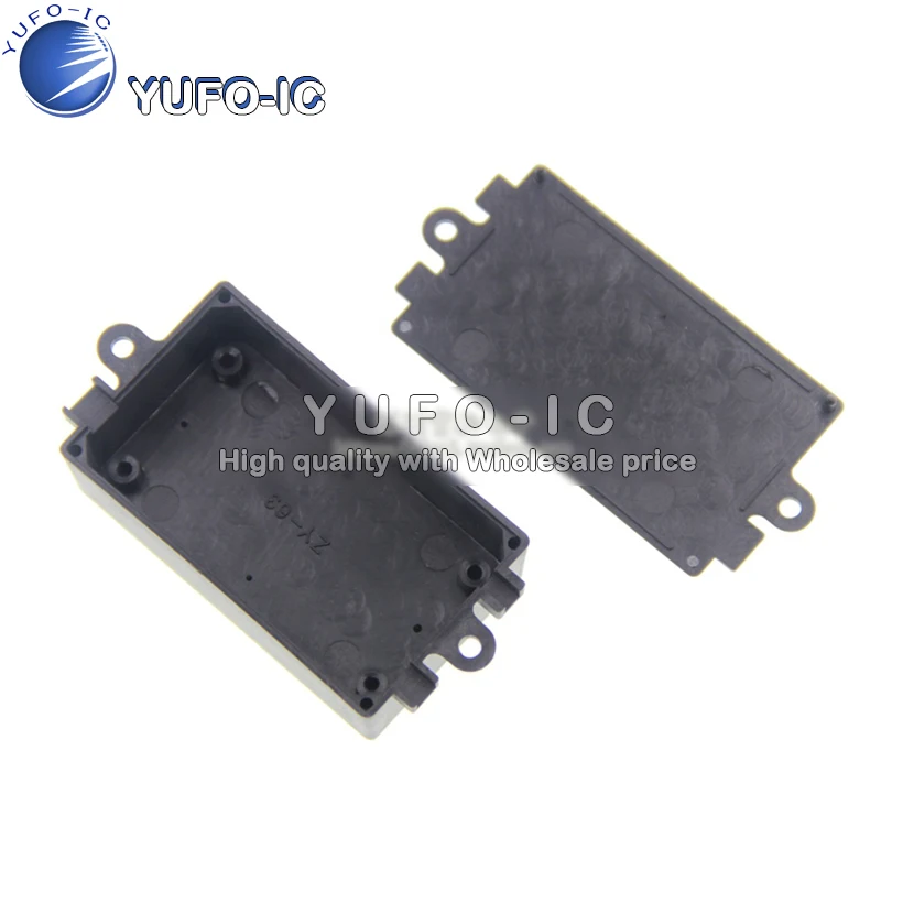 Пластиковый корпус, модуль с двумя выходами, блок питания, небольшой корпус, шасси с самовинтом и самопряжкой, 80*38*22, с ухом