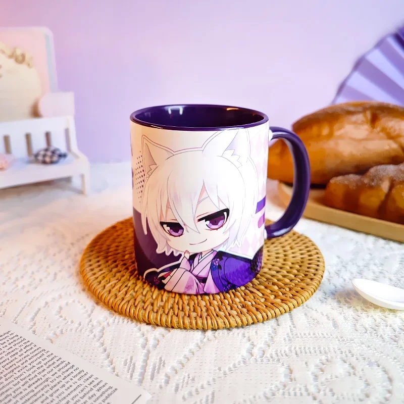 Anime With Lid Spoon Kamisama Love Kamisama Kiss Tomoe Cartoon Ceramic Coffee Mug Cup Cosplay Water Cup Gift