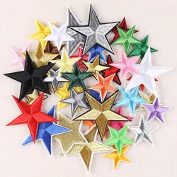 Clothing Embellishment Patch for DIY Sewing with Five-pointed Star Stickers Appliques Punk Clothes Iron on Patches Badge