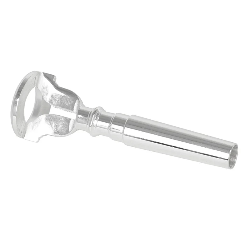 1 Piece Silver-Plated Standard Trumpet Mouthpieces Trumpet Mouthpiece Trainer Professional