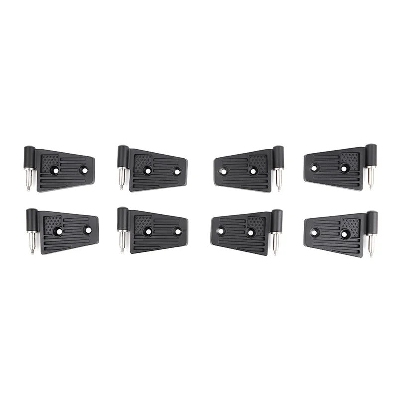 

Car Door Hinges Kit for Jeep Wrangler JK Unlimited Rubicon Sahara Sports Accessories 2007-2017, Aluminum, Black