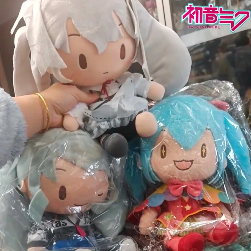 

In Stock Original SEGA Fuwa Petit Fufu 27Cm Hatsune Miku Colorful stage Futami project feat White Onions L Plush Doll Gift Toy