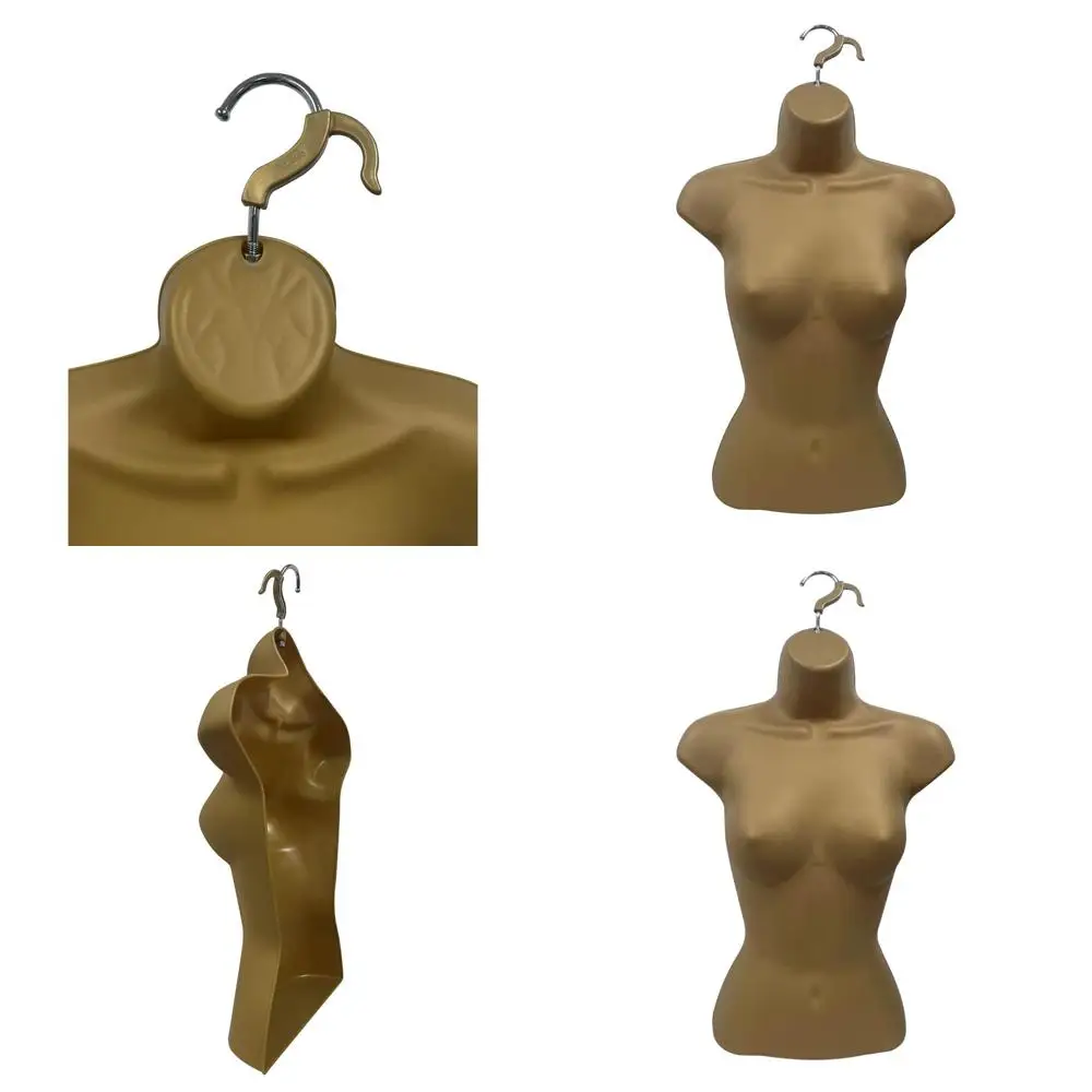 

Stackable Bronze Mannequin Torso, Hollow Back, S-M Size, for T-Shirt Display, Craft Shows, Design (Set of 3)