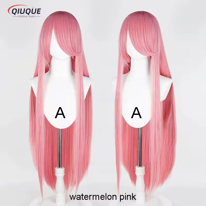 80 Colors 100cm Long Straight Cosplay Wig Anime Compatible Universal Omopinenet Heat Resistant Synthetic Hair Wigs + Wig Cap - Image 32