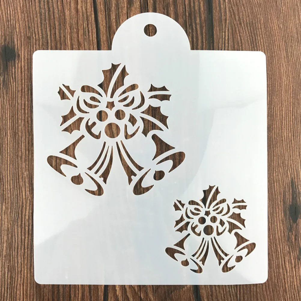 12 قطعة من استنسل رذاذ كعكة عيد الميلاد الأيائل سانتا كلوز لتقوم بها بنفسك قوالب خبز لتزيين الكعك كعكة عيد الميلاد