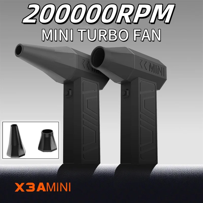 

Violent Fan 200000RPM Powerful Air Blower Vacuum Dust Cleaner Type-C Charging Strong Winds 52m/s Brushless Turbo Jet Blower Tool